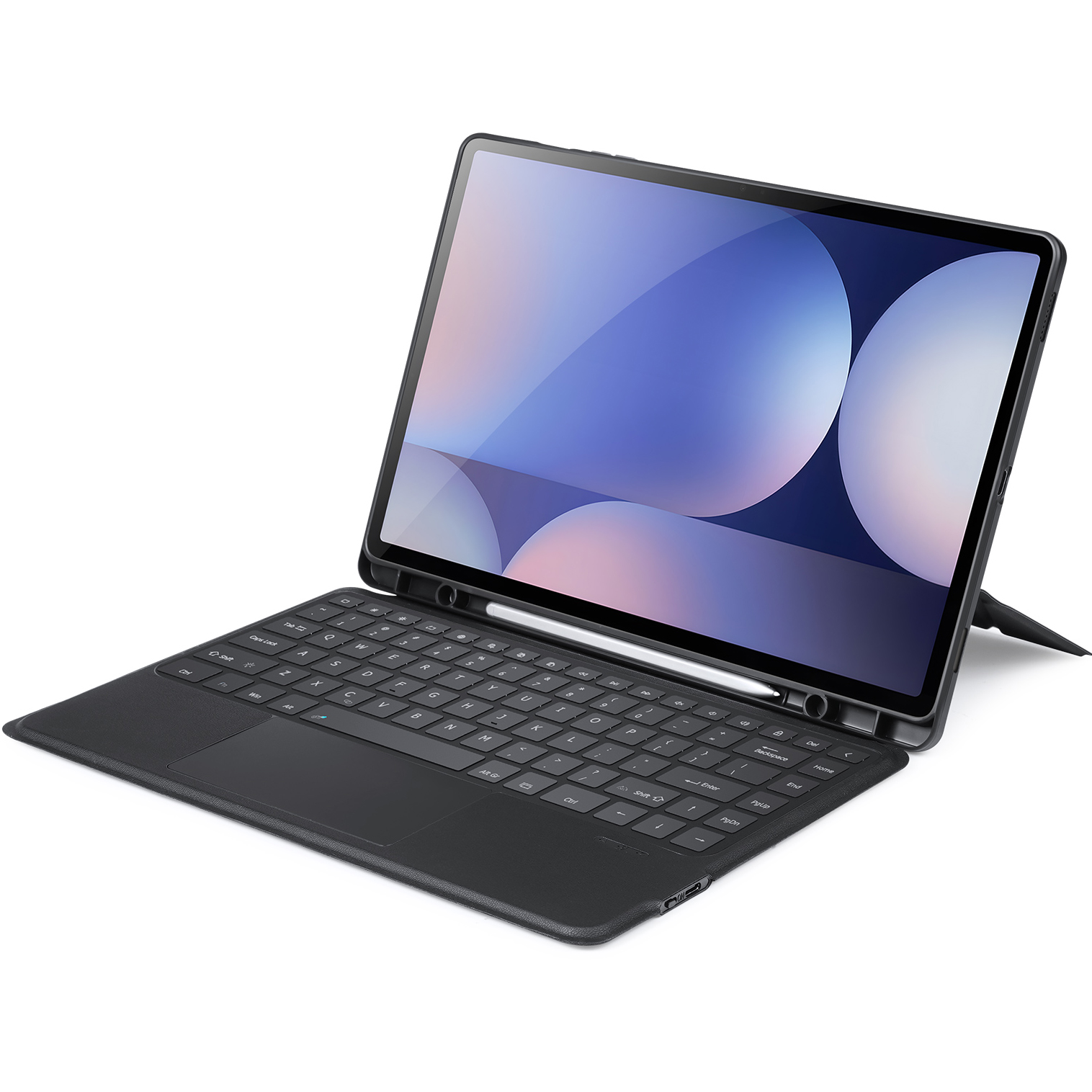 Etui z klawiaturą Bluetooth 5.0 Dux Ducis (seria DK) do Galaxy Tab S10 Ultra / S9 Ultra / S8 Ultra, czarne.